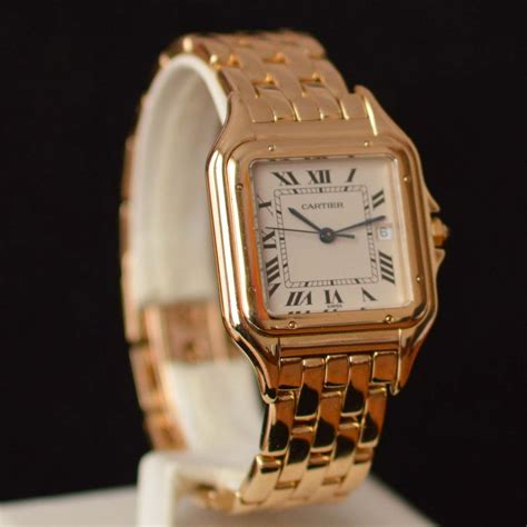 replica cartier panthere gold watch|cartier panthere men's watch gold.